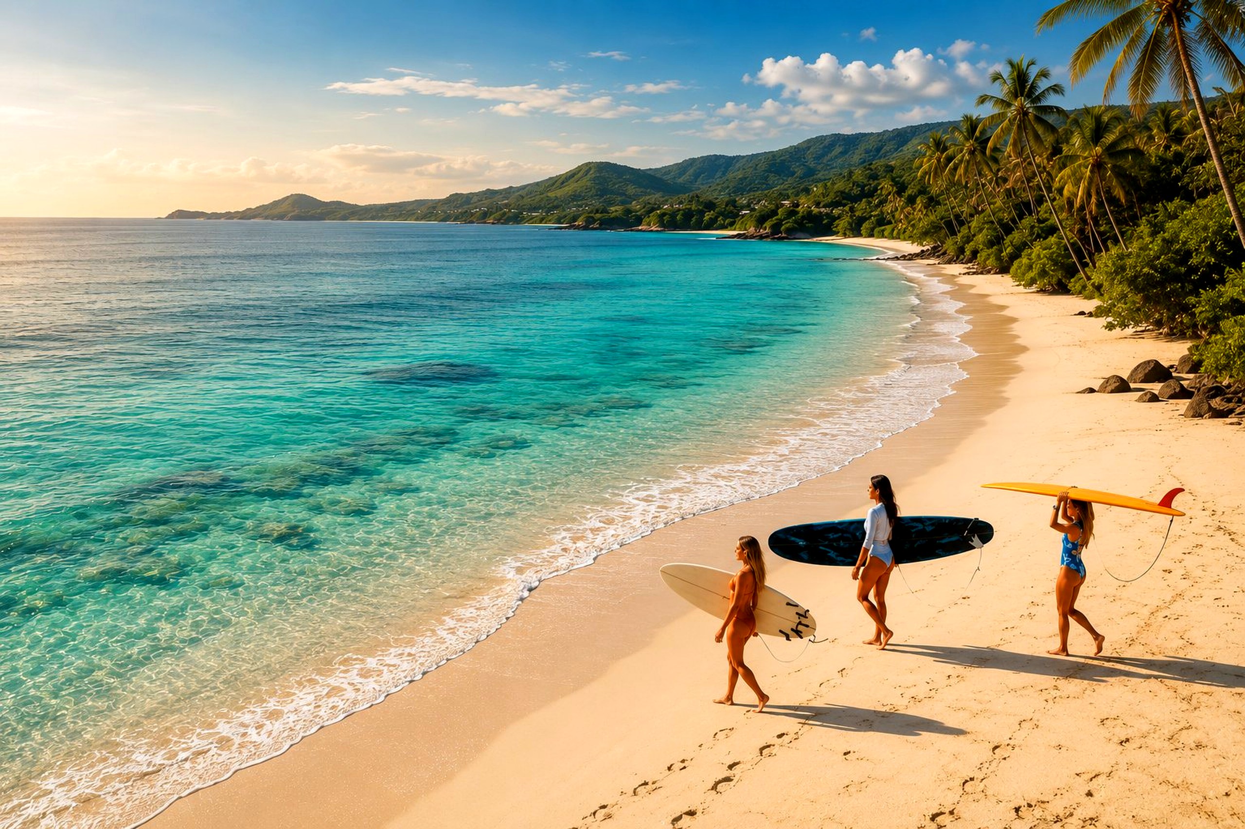 Lombok beach and surf lifestyle